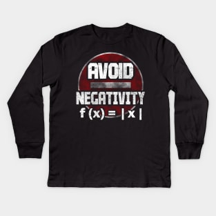 Avoid negativity Kids Long Sleeve T-Shirt